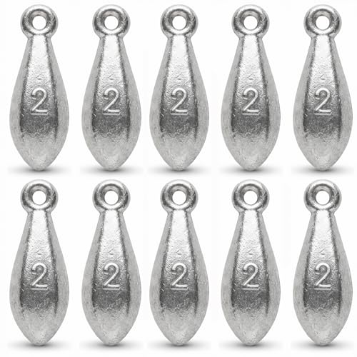 Bank Sinkers Fishing Weights, No-Roll Hexagonal, Surf & Catfish Saltwater - style: 2 Ounce-10pcs