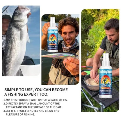 Fishing Attractants 100ML Concentrated Spray | Concentrated Fishing Bait for Pond Lake Seaside Water Trolling Outdoor Beginner Professional Lover