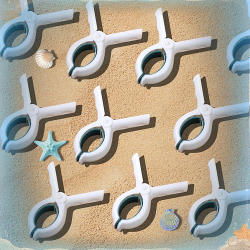 2025 New Boat Towel Clips 10pcs, Cruise Beach Chair Towel Clips, Storm Proof Large Clips, Outdoor Towel Organizer for Cruise, Beach, Fishing, Cruising Trips