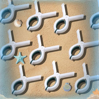 2025 New Boat Towel Clips 10pcs, Cruise Beach Chair Towel Clips, Storm Proof Large Clips, Outdoor Towel Organizer for Cruise, Beach, Fishing, Cruising Trips
