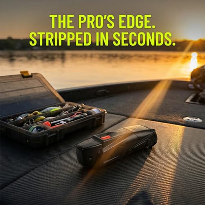Electric Fishing Line Stripper (3.5m/s) – Battery Powered Portable Line Removal Tool for Spinning, Casting & Trolling Reels – Fast Wire Stripping & Spooling Aid for Anglers