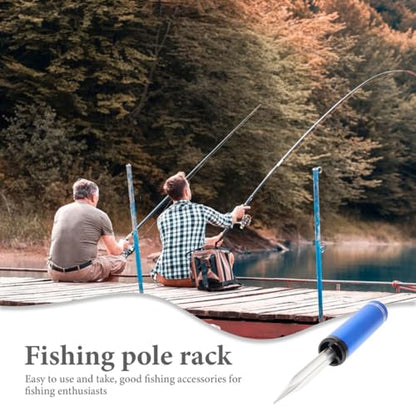 Bank Fishing Rod Holder Ground Insert Stand Portable Fishing Pole Support with Tapered Design for Beginners and Enthusiasts 11.02X1.49X1.49In