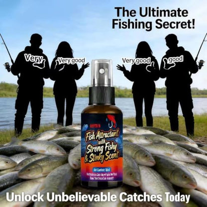 Fish Attractant Spray,60ml Lures Liquid Additive with Fishy Stinky Scent,Fish Attractant Liquid | for Reservoirs Lakes Rivers Sports Outdoors Trout Cod Carp Bass