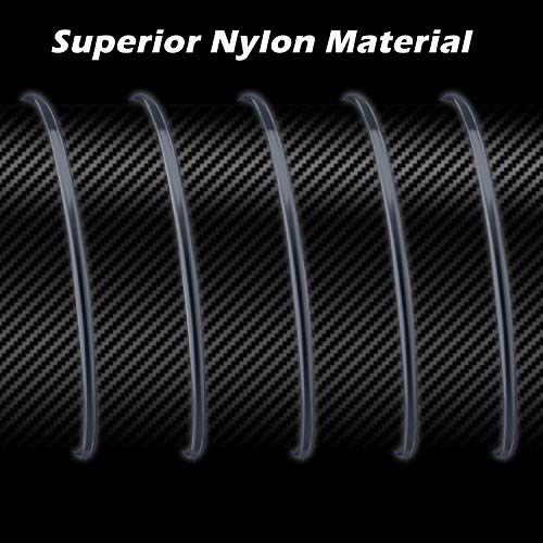 Monofilament Fishing Line, Big Game Mono Fishing Line, Strong Heavy Duty Nylon Mono Leader Saltwater Freshwater, Abrasion Resistant, Clear Blue, 1174-13041Yds, 14LB-127LB - color: Clear, size: 0.5mm/35.5lb - 4695yds