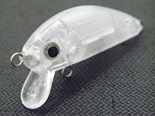 Blank Unpainted Minnow Crankbait Topwater Lipless Jerkbait Fishing Lures - color: UPC544
