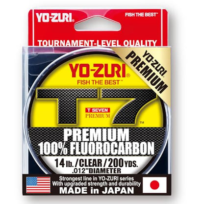 Yo-Zuri T-7 Premium Fluorocarbon 200 Yard Spool 14LB