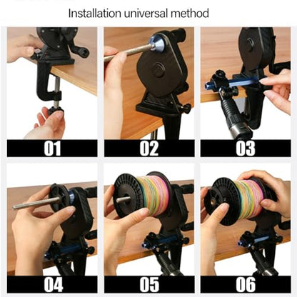 Fishing Line Reel Bidirectioanl Winding Universals Fishing Line Winders Adjustable Stable Spoolers Machine