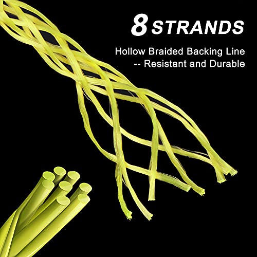 Goture Fly Line Fishing Line Weight Forward Floating Fly Line Double Micro Welded Loops Freshwater Saltwater Beginner Expert General WF2 3 4 5 6 7 8 9 10WT Olive Orange Yellow Moss Green(Olive, WF1F) - color: C: Fly Line Backing-Yellow