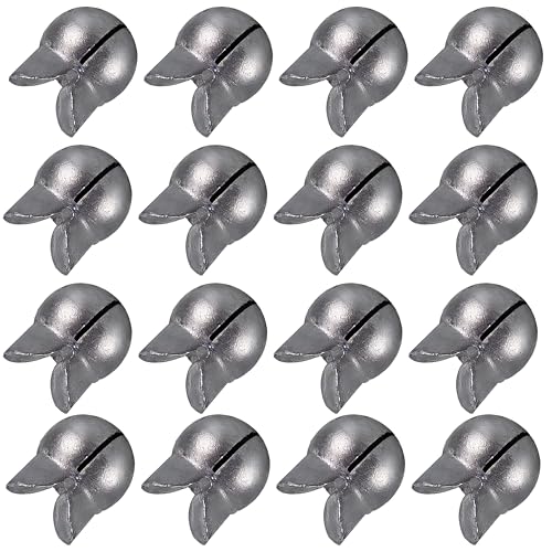 100PCS Split Shot Fishing Weights Round Removable Fishing Sinkers for Fly Bass Fishing Casting 4 Sizes - color: Grey, size: 0.5g 100pcs