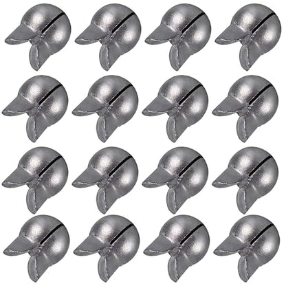 100PCS Split Shot Fishing Weights Round Removable Fishing Sinkers for Fly Bass Fishing Casting 4 Sizes - color: Grey, size: 4g 100pcs
