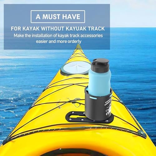 Kayak Track, Kayak Low Profile Track,Kayak Rail, Kayak Accessories Mount Track, Kayak Paddle Holder Kayak Gear Track for Fishing Rod Holde,Fish Finder, Kayak Rod Holder,Anchor Cleats - size: 7 INCH/2 PCS