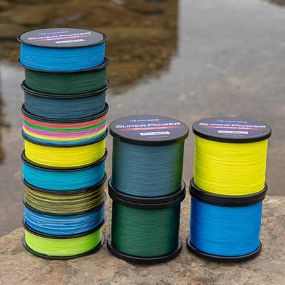 KastKing SuperPower Braided Fishing Line - Abrasion Resistant Braided Lines – Incredible Superline – Zero Stretch – Smaller Diameter – A Must-Have! - color: X4-Low-Vis Gray, size: 15LB(500 Yds)