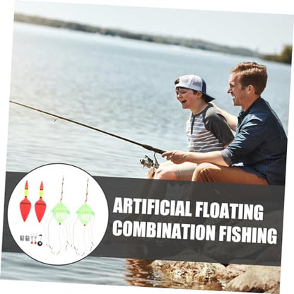Outanaya Artificial Fishing Lure Buoy Kit Lure Fishing Tackle Buoy and Bait Cage Versatile for Anglers