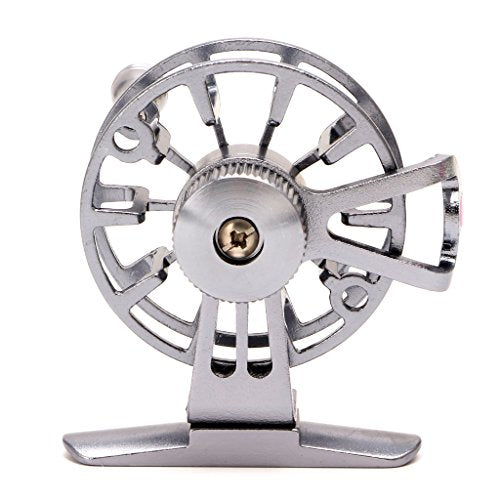 Full Metal Ultra-Light Former Ice Fishing Reels Wheel Fly Reel Aluminum Fly Little Inline Lightweight Rod and Combo Rods Accessories - color: Red