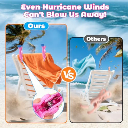 8 Pack Towel Clips for Beach Chairs, Durable and Jumbo Size Parrot Towel Clips, Portable Cute Creative Beach Towel Clip for Beach Chairs Cruise Patio Pool or Daily Use - style: Pineapple+Beer+Parrot+Fish