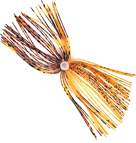 Eupheng 12 Colors Silicone Jig Skirts Fishing Lure Skirt Replacement for Spinnerbaits Bass Buzzbaits DIY Squid Jig Spinner Bait Buzzbaits Accessories - color: 12PC 8873 Umbrella Sensation Skirts