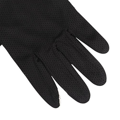JIAHG Women Men's Driving Gloves Summer UV Sun Glove Non Slip Touchscreen Cotton Gloves Outdoor Sunblock Mittens for Cycling - color: Mesh-Black Full Finger