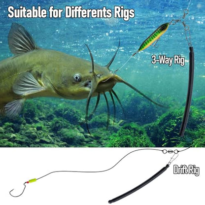 Dr.Fish 6 Pack Dragging Weights for Catfishing, Drifting Weight Freshwater Fishing Sinkers Bottom Search Slip Stick Trolling Catfish Tackle Gear - size: 3oz-6 Pack