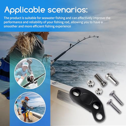 XTPTFABS 33-113 Fishing Reel Clamp with Hardware,Plug and Play | Fit for P-ENN 112H 113H 140 250 500 500S 505 Conventional Saltwater Fishing Reels,Saltwater Corrosion Resistant Plastic