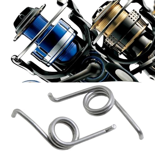 heyous 4PCS Stainless Steel Spinning Spring Fishing Reel Repair Part Fishing Accessories for Precise Tension and Torque Control - color: Silver