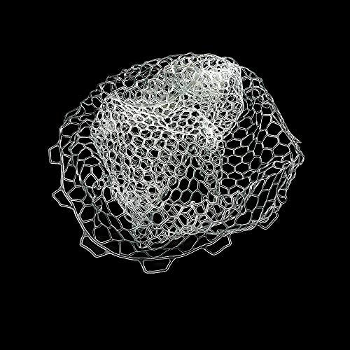 Rubber Fishing Net Replacement Hook Resist Fishing Nets for Fly Fish Landing Net, Trout Nets,Rubber Mesh Bag 4 Size - color: White, size: M:Fits Hoop15.7" - 17"|Net Dia. 15.7"|/Depth 17"