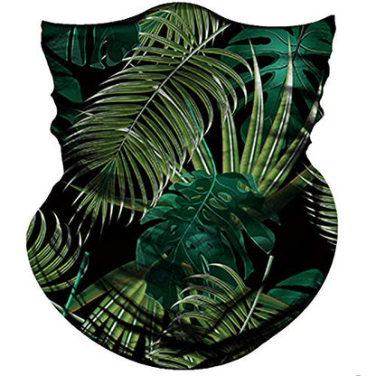 Obacle Seamless Face Mask Rave Bandana Men Women for Dust Sun Wind Protection - color: Banana Leaf Green