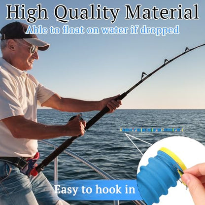6 Pcs Fishing Leader Holder 6 Pack with Storage Box 72 Slot Snell Hook Organizer Anti-Tangle Rig Keeper for Walleye Catfish Bass Trout - color: Blue