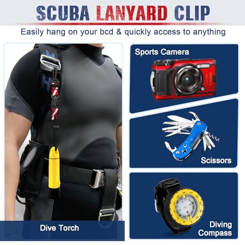 2Pack Scuba Lanyard Clip + Scuba Mesh Gear Bag