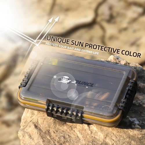 RUNCL Fishing Tackle Box, Waterproof Tray for Jigs Lures, Thicker Floating Tackle Utility Box with Adjustable Dividers, 3600/3700/Large 3700 Size - color: 2PCS 3600