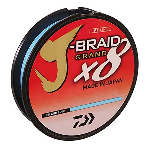 Daiwa J-Braid Grand 8 X 300 YDS Filler Spool - color: ISLAND BLUE, style: 300 Yards 10 Lb