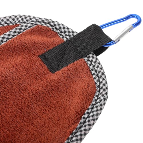 GANAZONO Fishing Towel with Carabiner Clip, Quick Dry Cotton Bait Towel for Camping, Hiking, and Outdoor Fishing Gear Cleaning