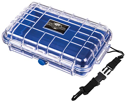 Flambeau Outdoors 402HD HD Tuff Box 400 with Zerust Anti-Corrosion Liner, Dry Box Storage, Medium, Blue/Clear - size: Medium