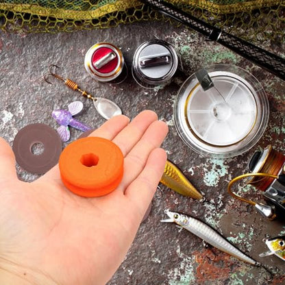 Uonlytech Portable Fishing Line Spool Holder with Foam Material for Easy Storage and Removal Fishing Line Organizer Box for Travelling and Storing Reel