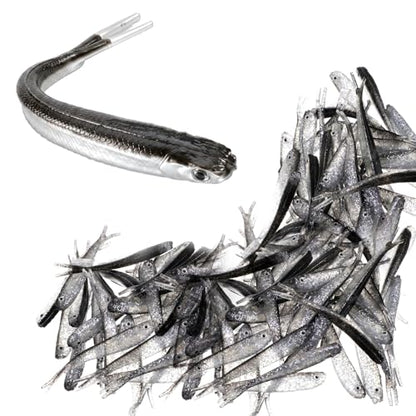 50PCS Soft Plastic Baits 2.75in Soft Fishing Lure | Swim Baits Forked Tail Minnow Bait for Saltwater Freshwater Bass Crappie Walleye Trout Lures Fishing