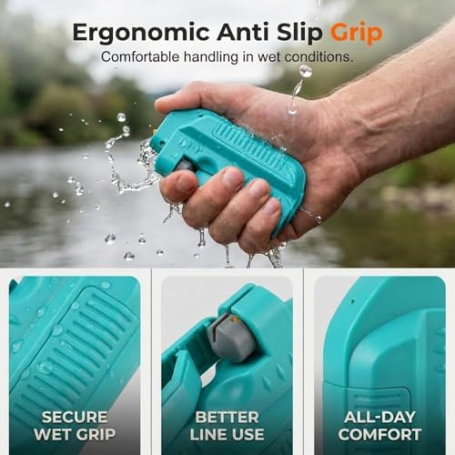 Automatic Fishing Knot Tying Tool, Easy Cast Knot Tying Tool, 2026 Upgraded Electric Lure Gt Knotter, Quick Tying Device Fishing Hook Tier Knots Gift for Fishing Lovers - color: Black, size: Battery