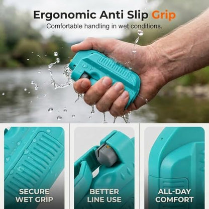 Automatic Fishing Knot Tying Tool, Easy Cast Knot Tying Tool, 2026 Upgraded Electric Lure Gt Knotter, Quick Tying Device Fishing Hook Tier Knots Gift for Fishing Lovers - color: Red, size: Rechargeable
