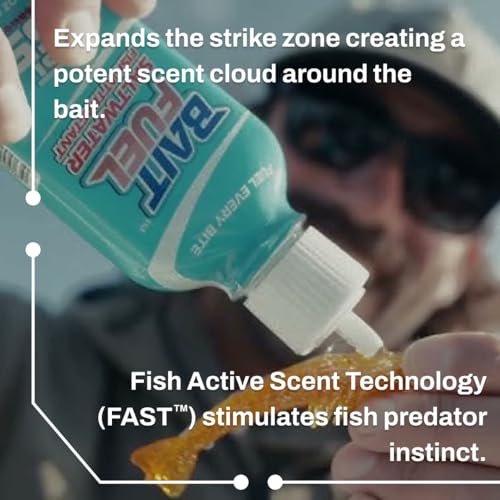 BAITFUEL X65 Saltwater Formula Gel for Fishing: The Supercharged Saltwater Fish Scent Technology with Powerful Attractants and Taste Enhancers that Fish Bite | 5 oz., Single