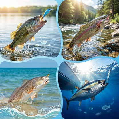 55 Pcs Fishing Speed Clips, High Strength Fishing Swivels, 5 Size Speed Clips for Fishings Lures, Stainless Steel Swivels Tackle, Detachable Snap Swivel Freshwater Snaps Swivel Change Quick Snaps