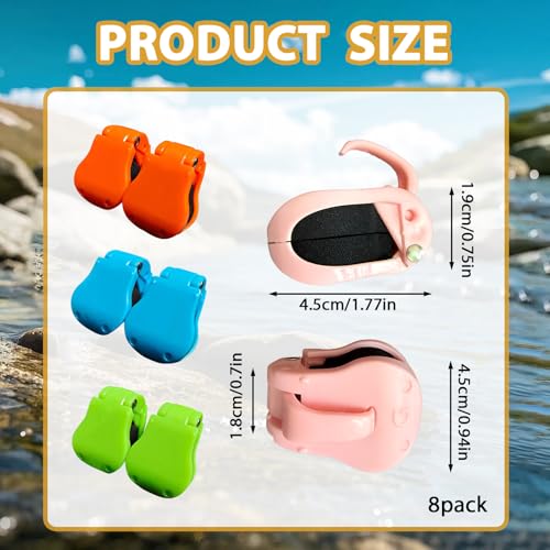 8 Pcs Multifunctional Rod Holder, Fishing Rod Clips, Takedown Shore Fish Rod Fixed Ball, Portable Beach Fishing Pole Holder for Ground, Fit Angler'S Accessory