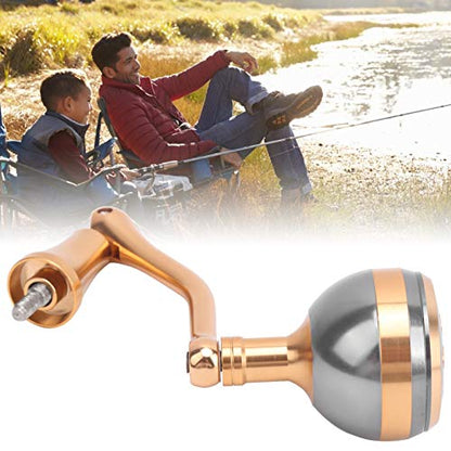 Raguso Reel Handle Grip Reel Handle Conversion Fishing Aluminum Alloy Screw‑in Metal Rocker Arm Reel Power Handle Grip for Spinning Fishing Reel (Medium)