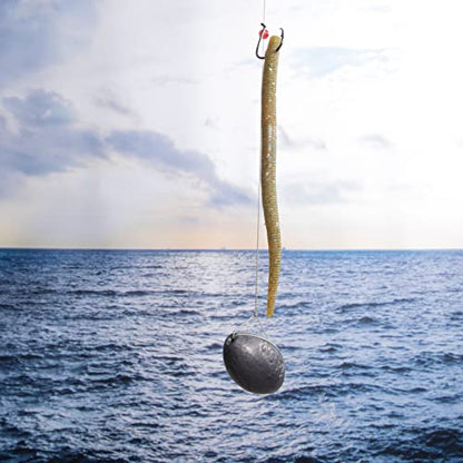 Dr.Fish Egg Sinker Lead Fishing Weights Oval Shaped Catfishing Weights Bank River Freshwater Saltwater Fishing Bass Casting - size: 1-1/2oz-10 Pack