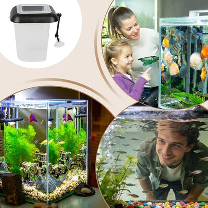 Fish Food Cup | Floating Container with Suction Cup | Fish Food Holder,for Live Bait Freshwater Tank Feeding Care Portion Control