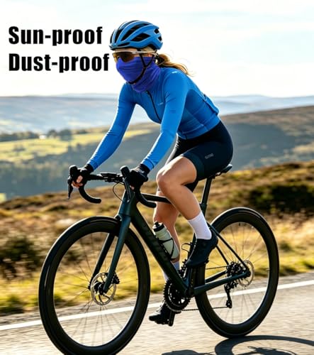 Fishing Neck Gaiter, Sun Protection Face Mask, Cooling Neck Shield Scarf Cycling Balaclava Bandana for Men and Women - color: Royal Blue
