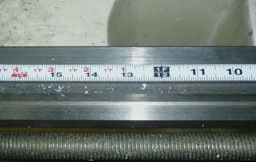 Metal Adhesive Backed Ruler – 1/2 Inch Wide X 4 Feet Long – Right to Left - Fractional - 1/16" Grads
