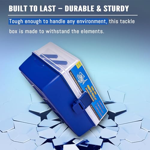 448-Pcs Fishing Lures Kit – Complete Large 3-Layer Tackle Box Set with Hooks, Weights, Bobbers, Pliers, Rigs, Leaders & Accessories for Men, Kids, Beginners, Gear gift choice for Fathers Day - color: 448PCS-Blue