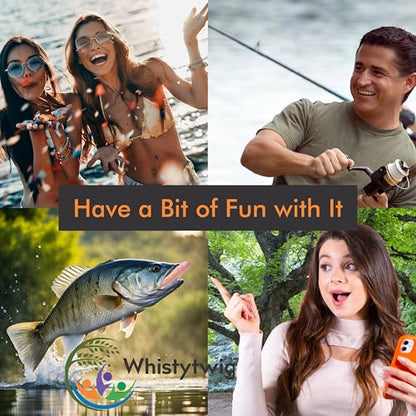 Whistytwig Funny Fishing Lures 3 Piece Topwater Popper Set - Gag Fishing Lures that Actually Catch Fish - Hardbody Floating Design for Saltwater and Freshwater - color: Pink Brown Suntan