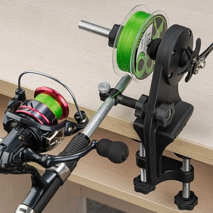 Fishing Line Winders Spoolers Machine Adjustable Rotating Reels Spool Spooling Station Systems Fishing Accessories - color: Upgraded feet