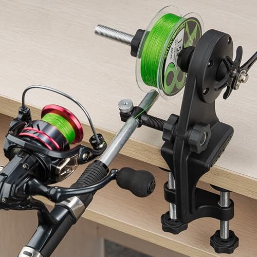Fishing Line Winders Spoolers Adjustable Stable Spoolers Machine Rotating Reels & Cast Reels Equipment Easy to Use