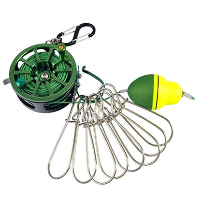 Joyeee Fish Stringer, Foam Fishing Float, Lures, Baits, Ice Spearing Equipment Multi-Tools - color: #6m Green
