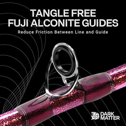 Dark Matter Psychedelic Casting Fishing Rods Medium Heavy Power X - High-Modulus M3 Carbon Nano Baitcaster Rod Saltwater and Freshwater Fishing Rods, 7ft Medium Heavy Baitcasting Rod - color: Pink, size: 7'0" Power - X